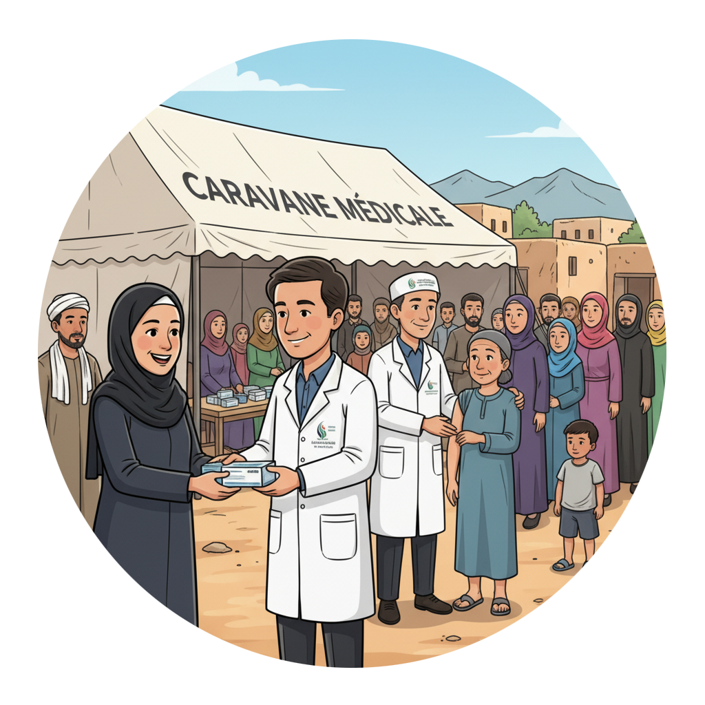 المشاركة في حملات طبية